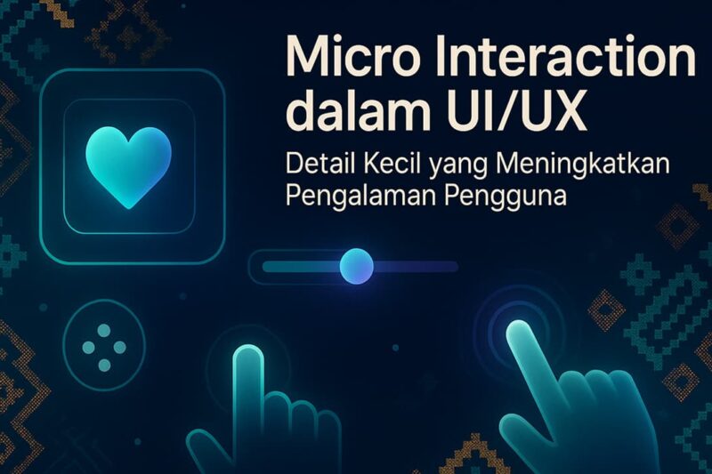 Micro Interaction dalam UI/UX: Detail Kecil yang Meningkatkan Pengalaman Pengguna